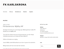 Tablet Screenshot of fkkarlskrona.com